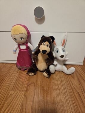 Masha And The Bear Plush Set Licensed